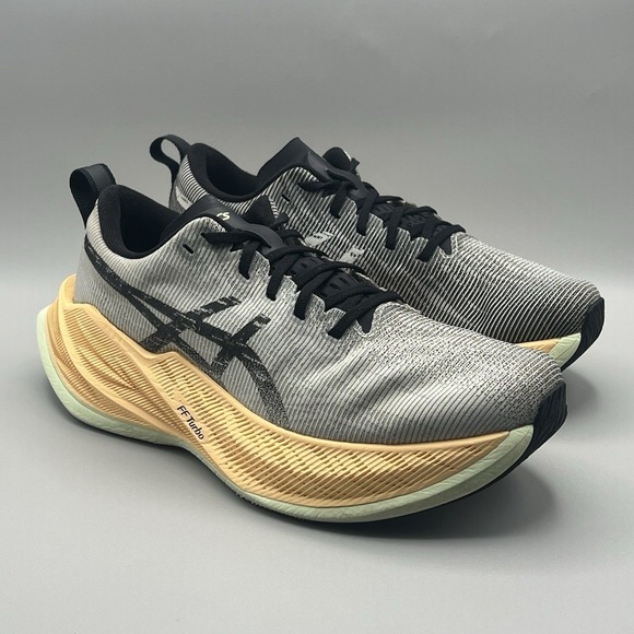 Asics Shoes - Asics Superblast FF Turbo Black Yellow Runner - Men's Size 6.5 Women's Size 8